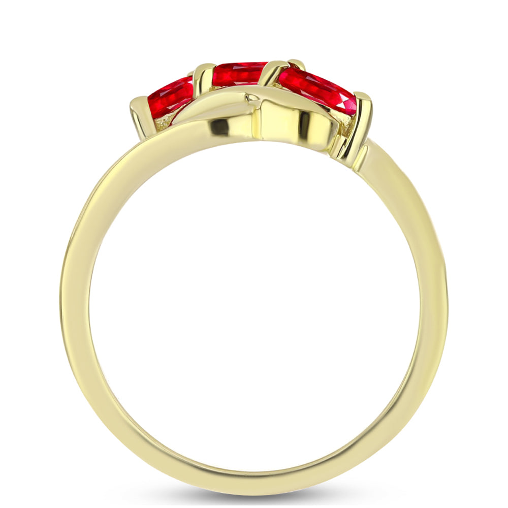 Kullattu hopeaSormus Punaisella Akaatilla