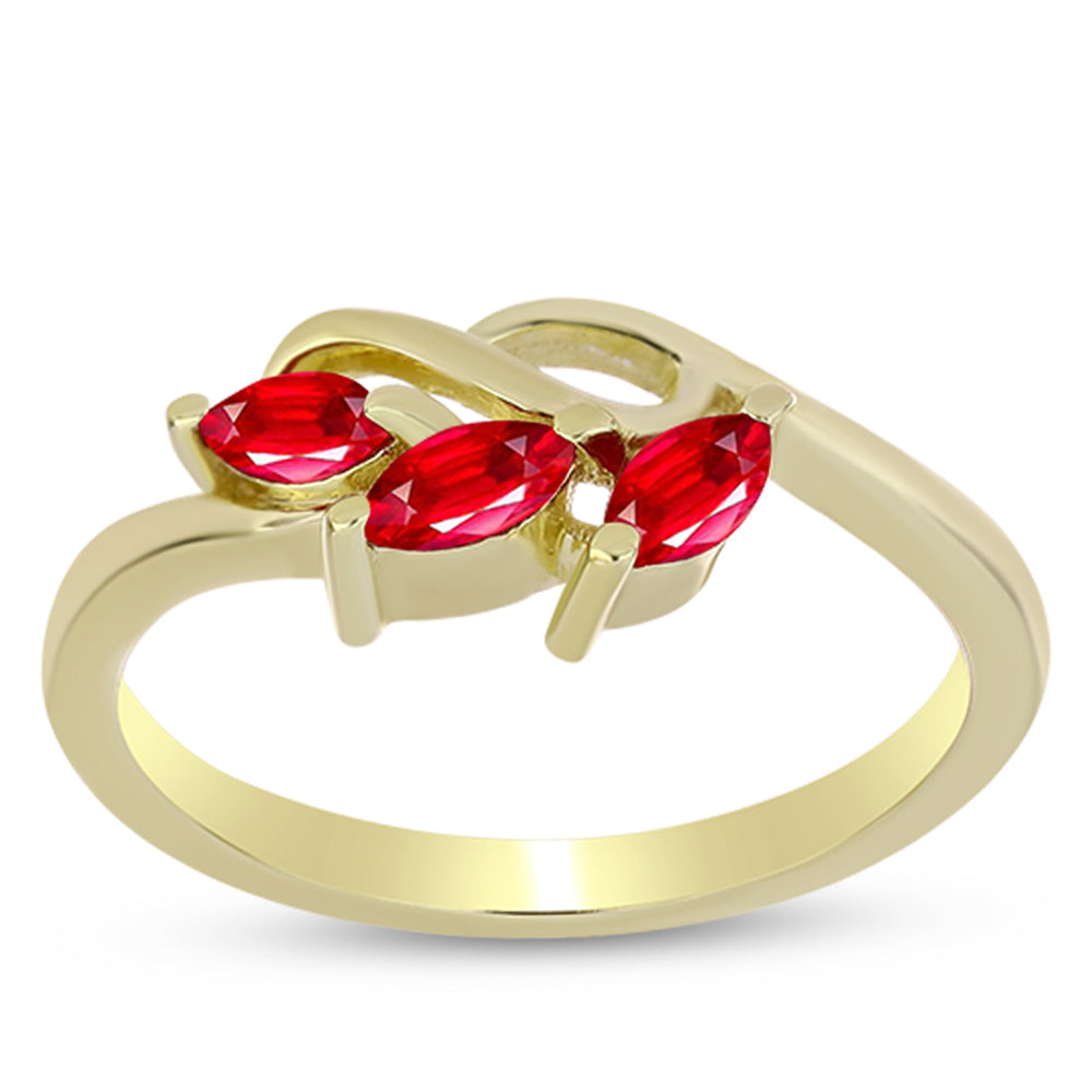 Kullattu hopeaSormus Punaisella Akaatilla