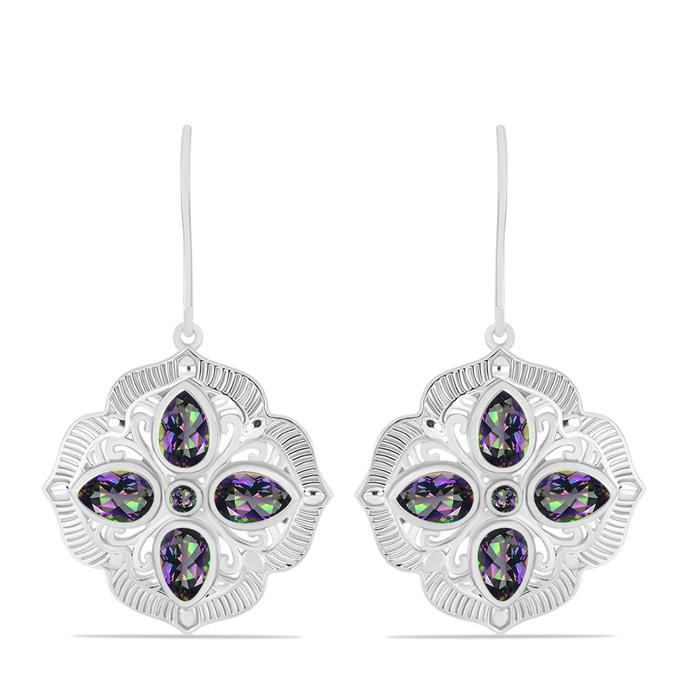 HopeaKorvakorut Brasilian Mystisellä Vihreällä Kvartsilla