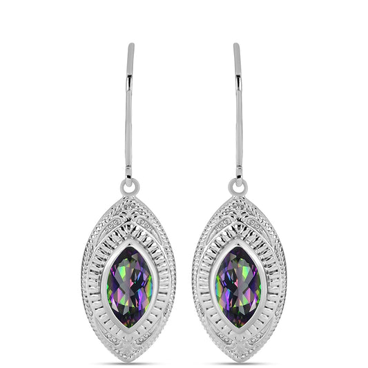 HopeaKorvakorut Brasilian Mystisellä Vihreällä Kvartsilla