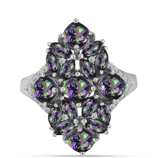 HopeaSormus Brasilian Mystisellä Vihreällä Kvartsilla ja Valkoisella Topaasilla