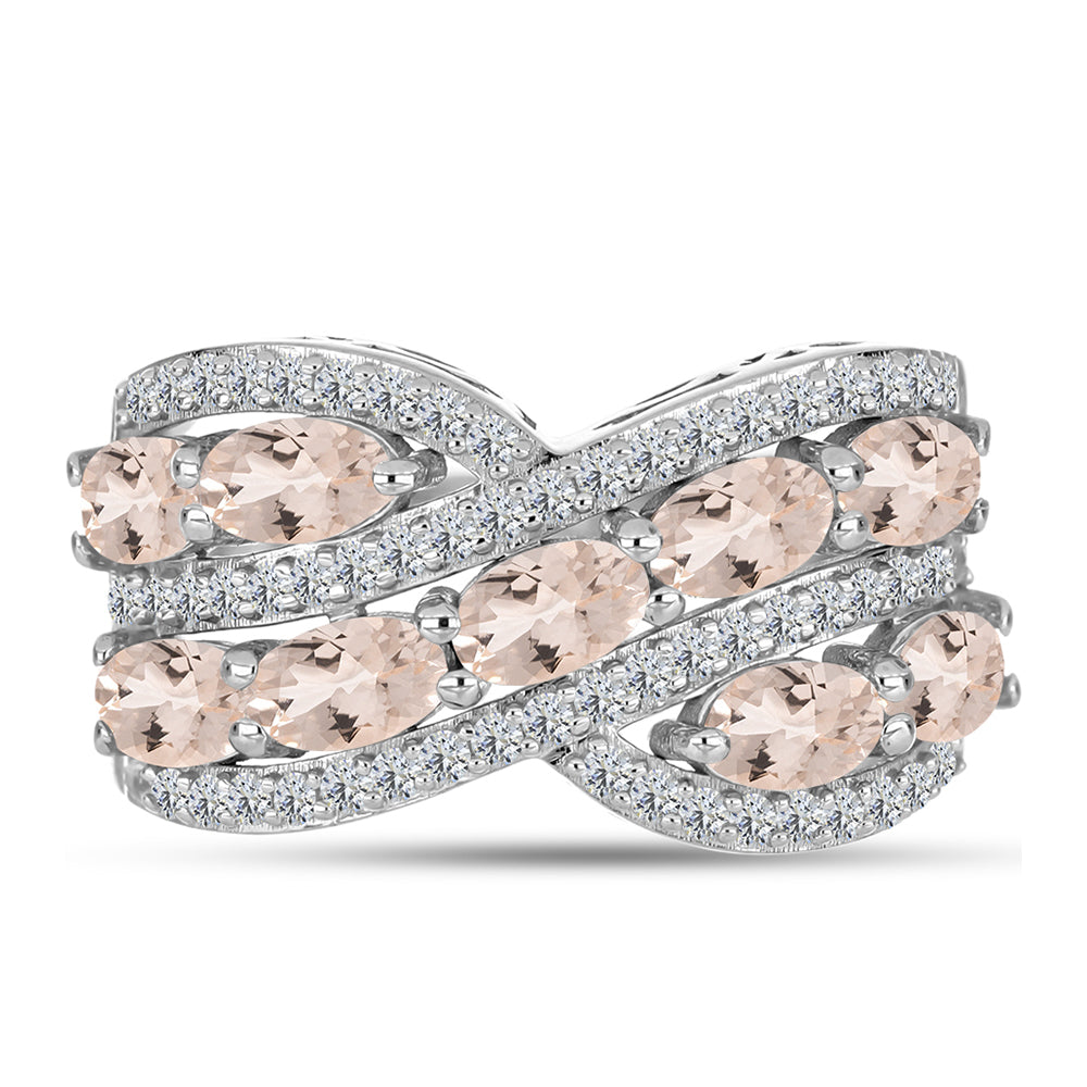 HopeaSormus Gozarehin Morganiitilla ja Valkoisella Topaasilla