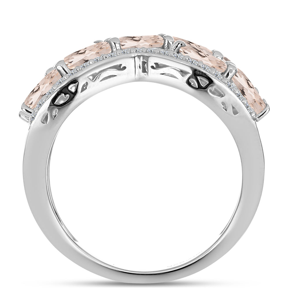 HopeaSormus Gozarehin Morganiitilla ja Valkoisella Topaasilla