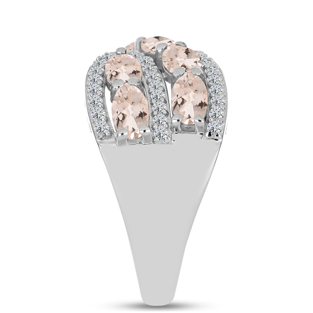 HopeaSormus Gozarehin Morganiitilla ja Valkoisella Topaasilla 4 