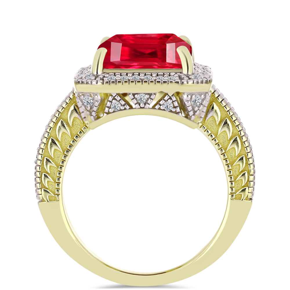 Kullattu hopeaSormus Punaisella Akaatilla ja Valkoisella Topaasilla 2 