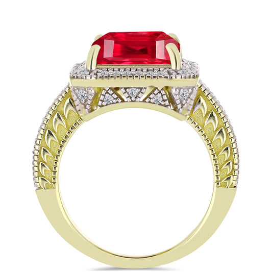 Kullattu hopeaSormus Punaisella Akaatilla ja Valkoisella Topaasilla