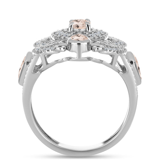 HopeaSormus Gozarehin Morganiitilla ja Valkoisella Topaasilla