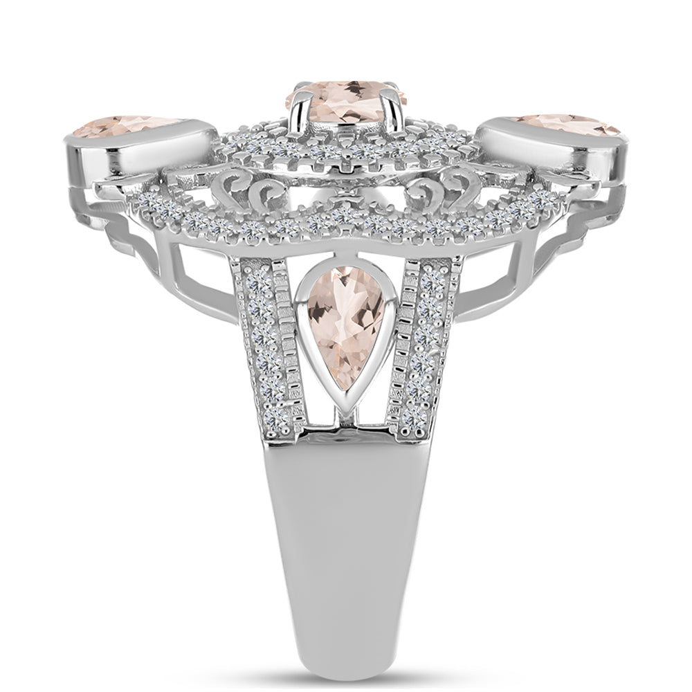 HopeaSormus Gozarehin Morganiitilla ja Valkoisella Topaasilla