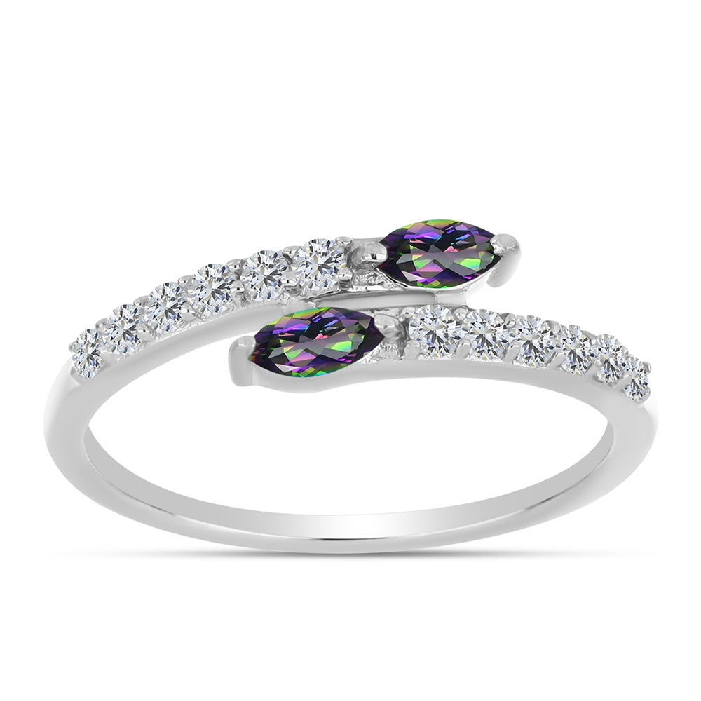 HopeaSormus Brasilian Mystisellä Vihreällä Kvartsilla ja Valkoisella Topaasilla