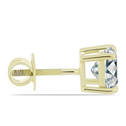 Kullatut hopeat Korvakorut Sertifioitu laboratoriossa kasvatettu timantti