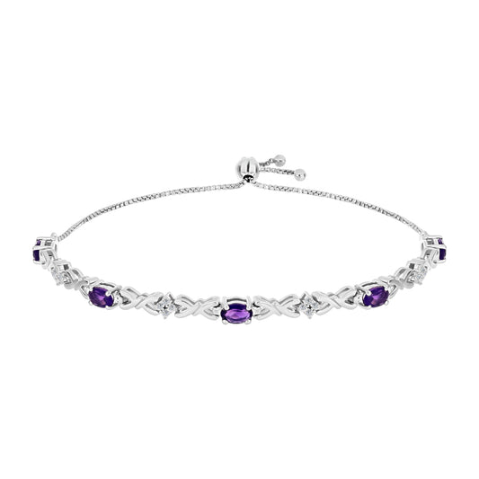 HopeaRannekoru Marokon Ametistilla ja Valkoisella Topaasilla