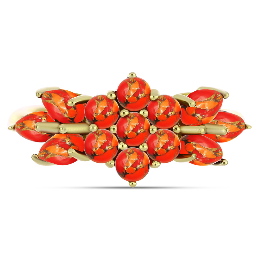 Kullattu hopeaSormus Mohaven Turkoosilla