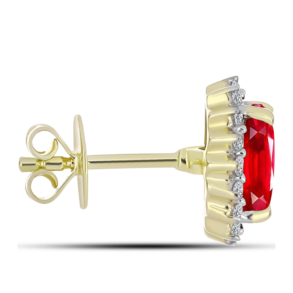 Kullatut hopeat Korvakorut Punaisella Akaatilla ja Valkoisella Topaasilla