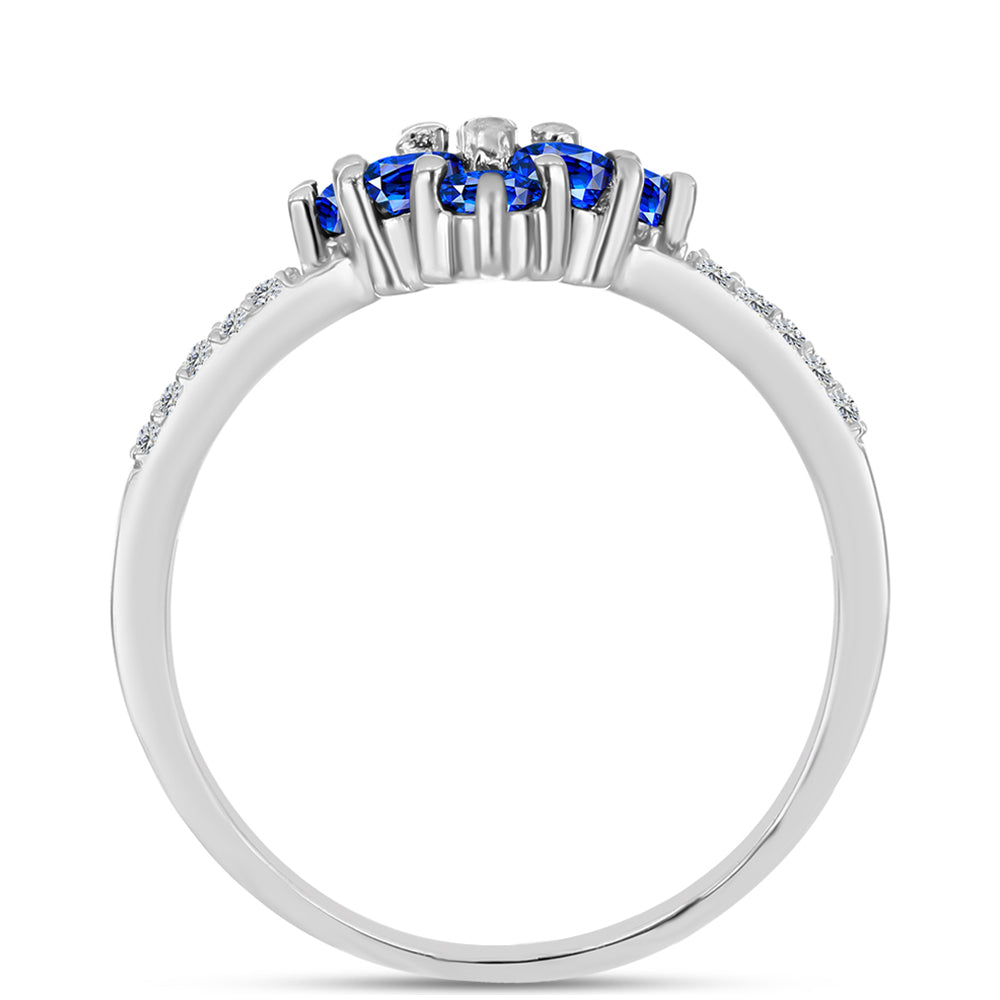 HopeaSormus Australialaisella Sinisellä Safiirilla ja Valkoisella Topaasilla 2 