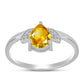 HopeaSormus Ural Sitriinillä ja Valkoisella Topaasilla