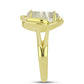 Kullattu hopeaSormus Helmiäisellä