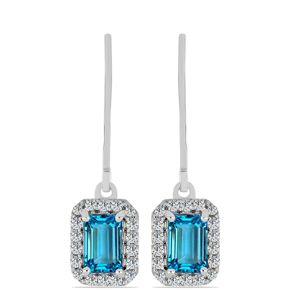 HopeaKorvakorut Sveitsin Sinisellä Topaasilla ja Valkoisella Topaasilla