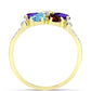 Kullattu hopeaSormus Barton Granaatilla ja Marokon Ametistilla