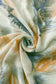 Kelluva Höyhenkuvioitu Vaaleansininen Huivi/-saali, 90 cm x 180 cm
