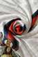 Silkkihuivi/-saali, 90 cm x 180 cm, Muotimehiläinen Reunuksella, Kerma