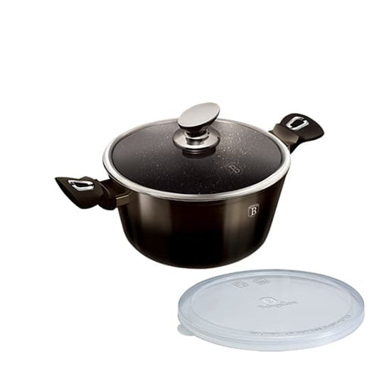 Berlinger Haus Metallic Line Shiny Black Edition Kattila kannella (2,5 L)