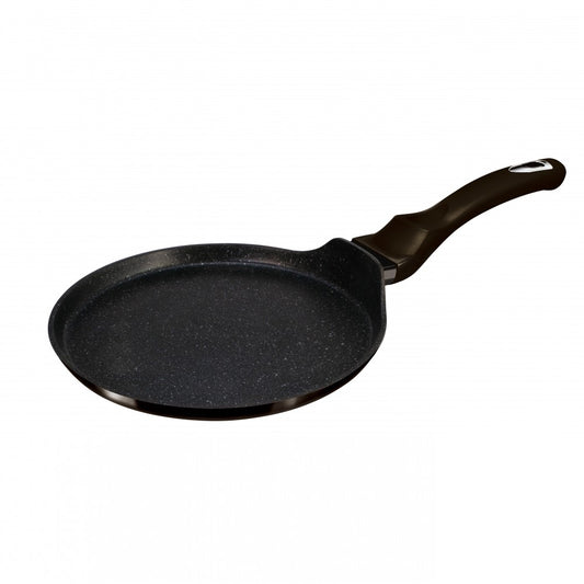 Berlinger Haus Metallic Line Shiny Black Edition Pannukakkupannu, 28 cm, ilmainen suojus