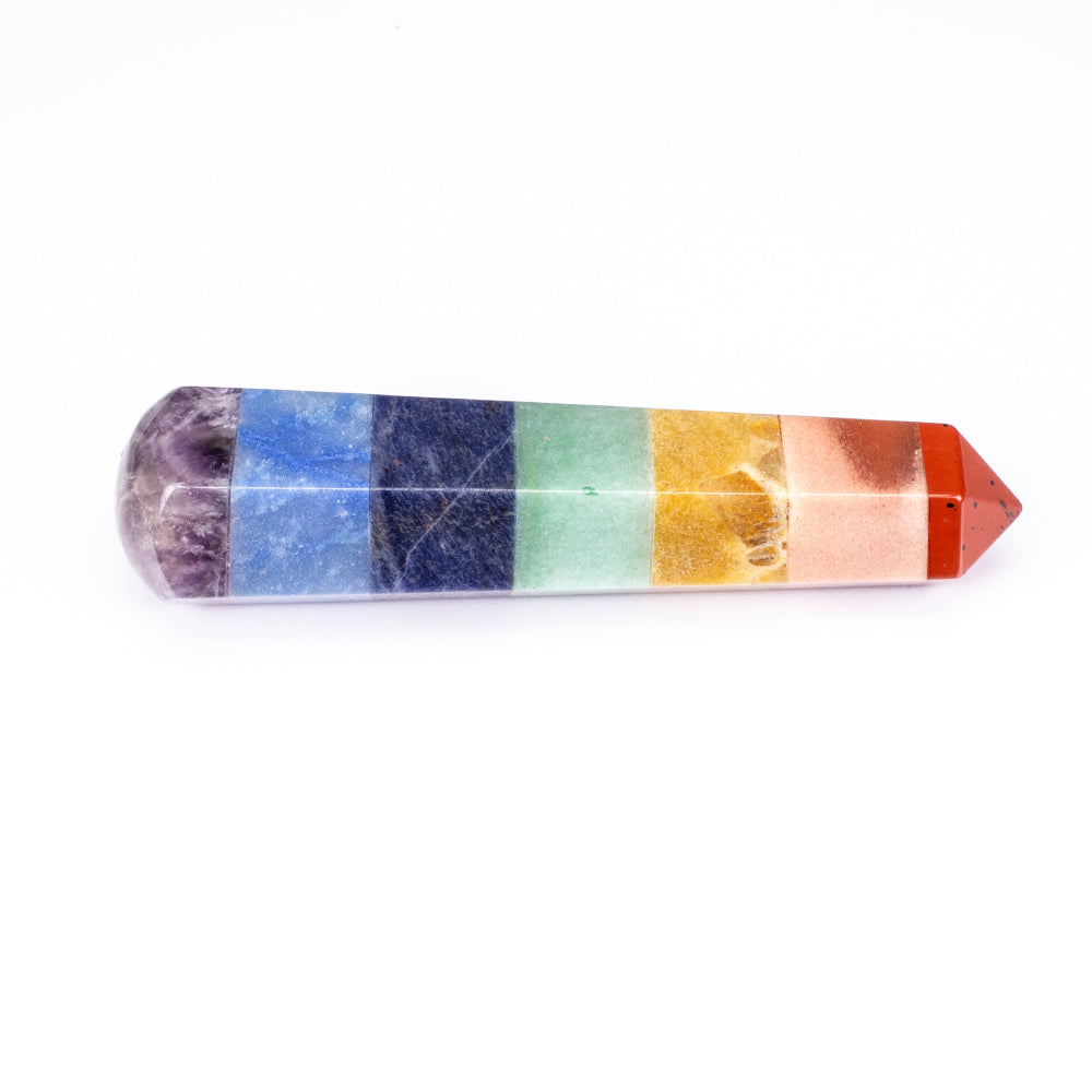 Jalokivi-Chakrasauva (5 cm) + LAHJAPAKKAUS isokokoinen jalokivi-Chakrasauva (11cm) ja 2 koteloa. 5 