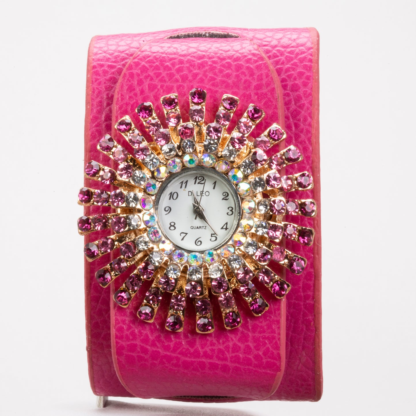 DiLeo Riva Alloy naisten kello, analoginen, vaaleanpunainen