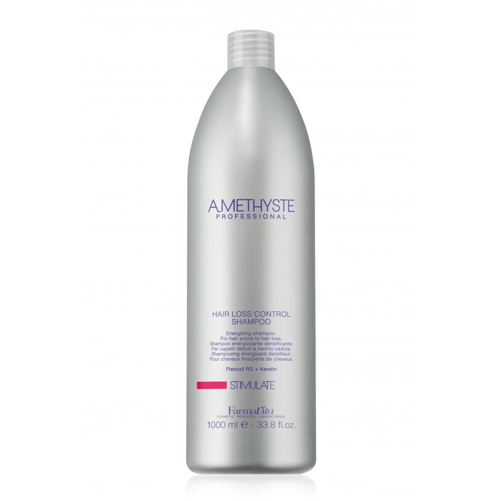 Amethyste Stimulate Hair Loss Control Shampoo, 1000 ml + lahjapumppu pulloon