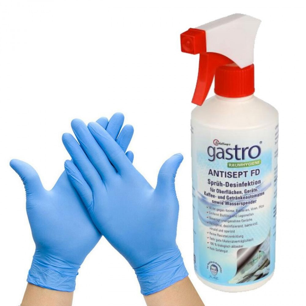Antisept FD 1x500ml + sprayhead + cleaning glove
