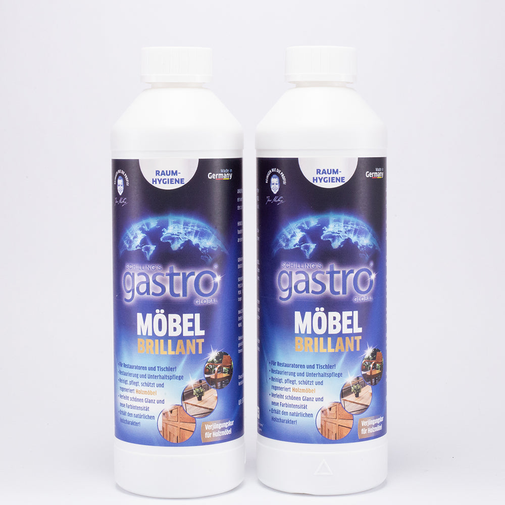 Gastro Furniture Doctor, 2x500ml + tyhjä annostelusuihkepullo LAHJANA 1 