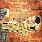 100% Silkkihuivi, 90 cm x 180 cm, Klimt, The Kiss