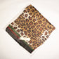 100% Silkkihuivi, 90 cm x 180 cm, Leopardi