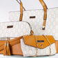 Emporia Winter Collection "MISCHIEVOUS" bag set, PU leather, 3pcs set, brown-beige