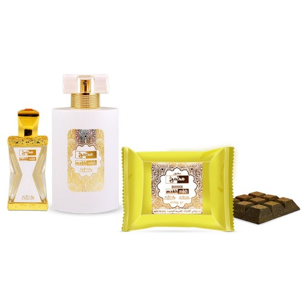 Nabeel MAKH MIKH gift set: eau de perfume 50ml, concentrated oil perfume 20ml, bakhoor 40g 1 