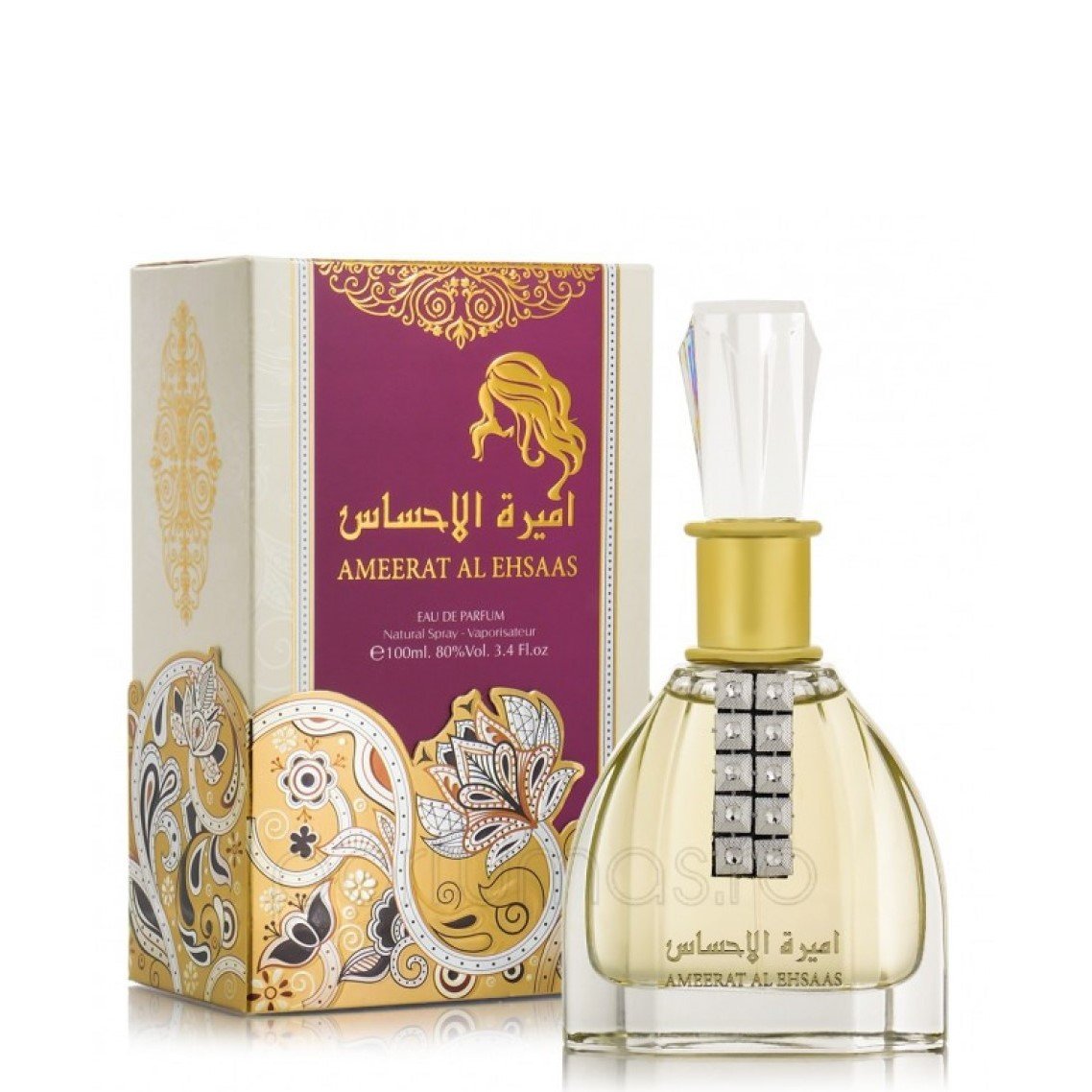 100 ml Eau de Parfum Ameerat Al Ehsaas - Vanilja  Hedelmäinen Tuoksu Naisille