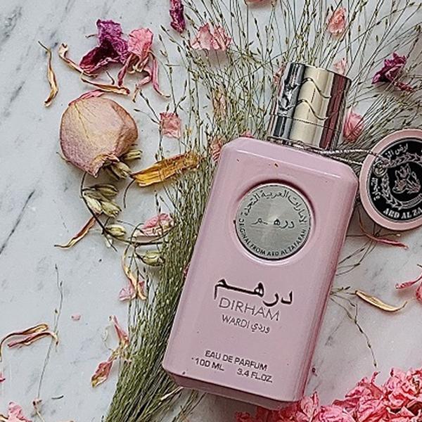 100 ml Eau de Parfum Dirham Wardi - Makea, Hedelmäinen ja Kukkainen Tuoksu Naisille