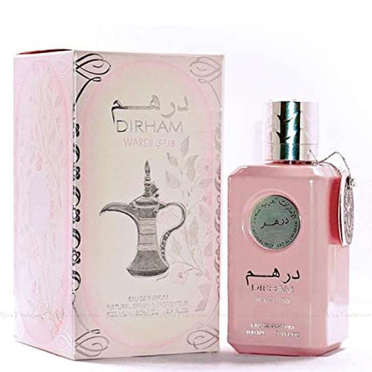 100 ml Eau de Parfum Dirham Wardi - Makea, Hedelmäinen ja Kukkainen Tuoksu Naisille