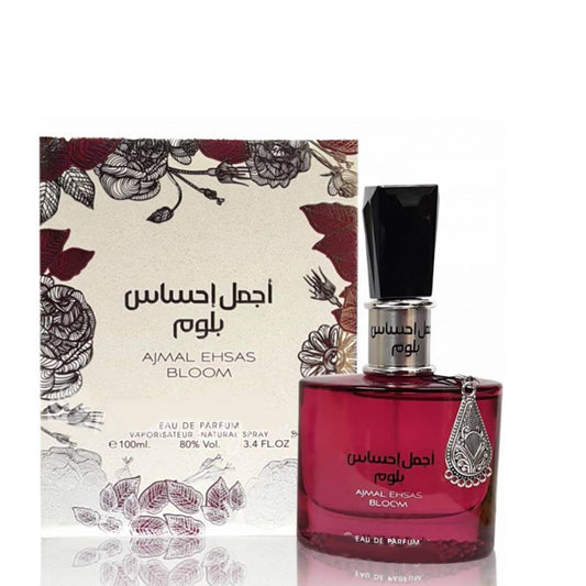 100 ml Eau de Parfum Ajmal Ehsas Bloom - Makea Vaniljainen ja Kukkainen Tuoksu Naisille