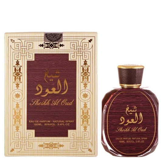 100 ml Eau de Perfume Sheikh Al Oud - Mausteinen ja Puinen Tuoksu Miehille