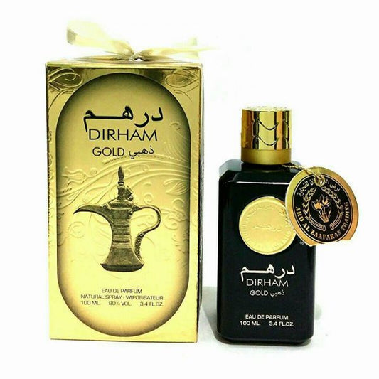 100 ml Eau de Perfume Dirham Gold - Itämainen ja Mausteinen Tuoksu Miehille