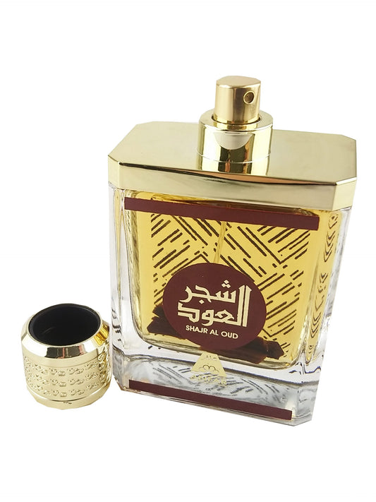 100 ml Eau de Perfume Shajr Al Oud - Puinen Myski ja Kevyen Sitruksinen Tuoksu Miehille