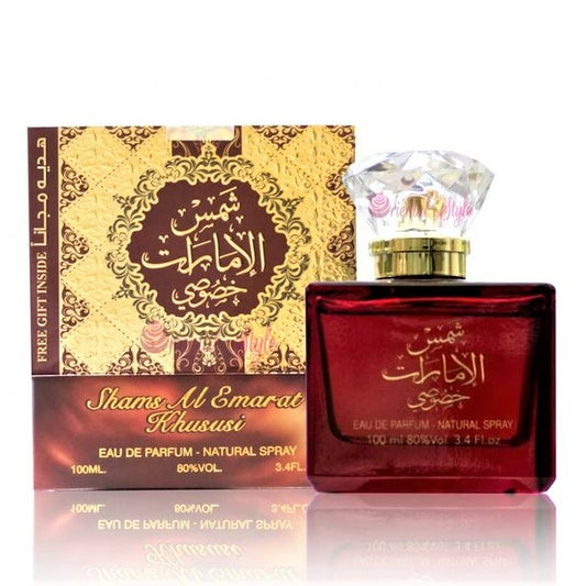 100ml Eau de Perfume Shams Emarat Khususi - Kukkainen Vaniljan Tuoksu Naisille