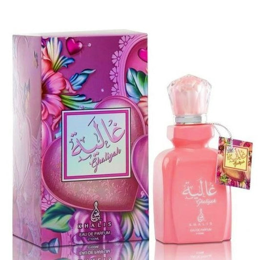 100 ml Eau de Perfume Ghaliyah - Makea, Mausteinen ja Puuterimainen Tuoksu Naisille