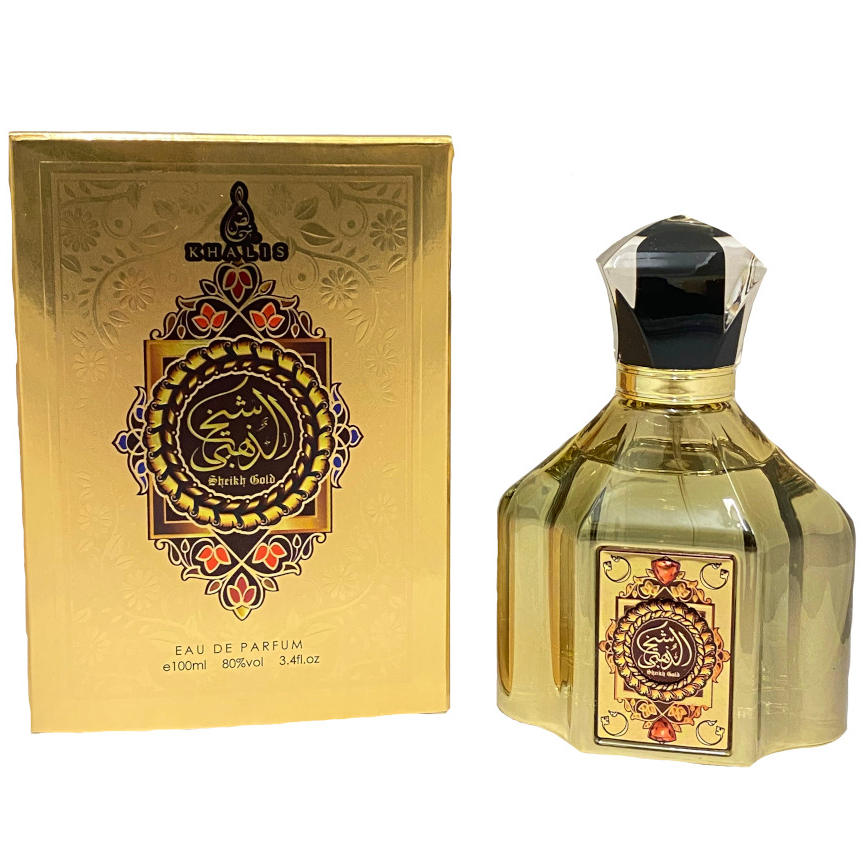 100 ml Perfume Sheikh Gold Oriental - Mausteinen, Vaniljainen ja Santelipuun Tuoksu Miehille
