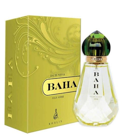 100 ml Eau de Perfume Baha Fresh - Sitruksinen, Meripihkainen ja Puinen Tuoksu Miehille