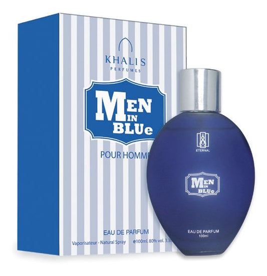 100 ml Eau de Parfume Men In Blue - Meripihkan ja Setrin Tuoksu Miehille