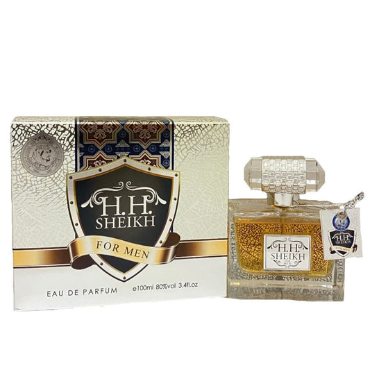100 ml Eau de Perfume H H SHEIKH MEN - Puinen ja Myskinen Tuoksu Miehille