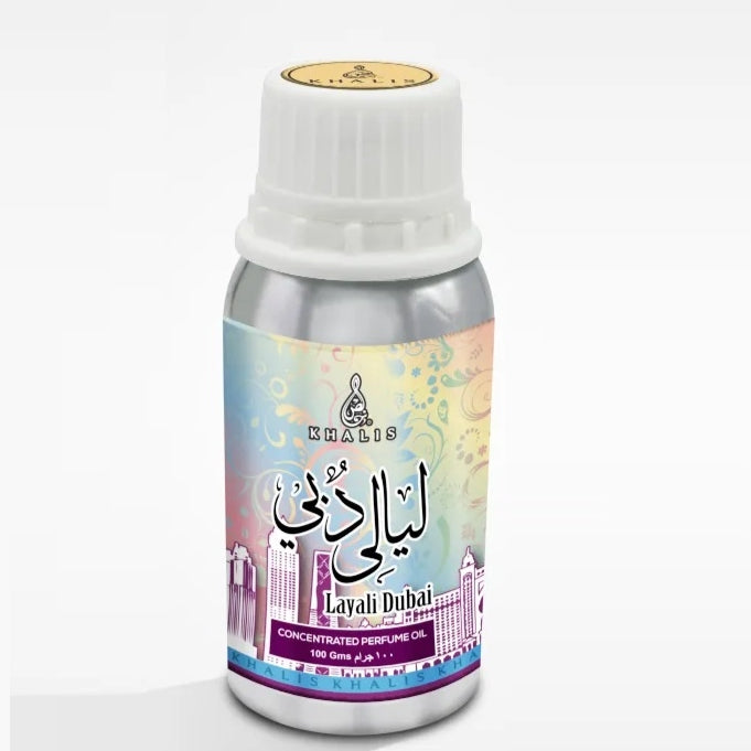 100 ml parfyymiöljy LAYALI DUBAI - Meripihkan ja Vaniljan Tuoksu Naisille