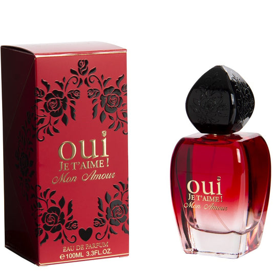 100 ml Eau de Perfume OUI JE T’AIME MON AMOUR - Kukkainen ja Hedelmäinen Tuoksu, korkea 10%:n hajusteöljypitoisuus Naisille